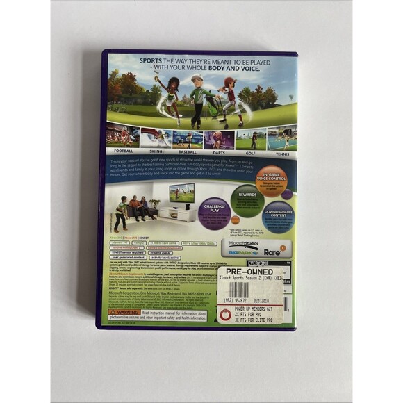 XBOX 360 Kinect Sports Season 2 With Manual - Untested - Picture 2 of 3